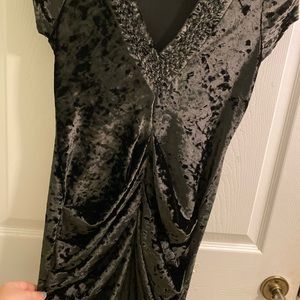 Old fashioned velvet gatsby style dress